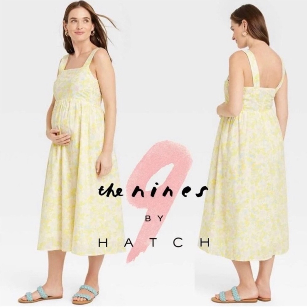 The Nines by HATCH Yellow Floral Dress